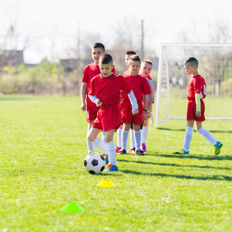8' x 6' Soccer Goal with Ground Stakes and Soccer Cones by DirectDeals