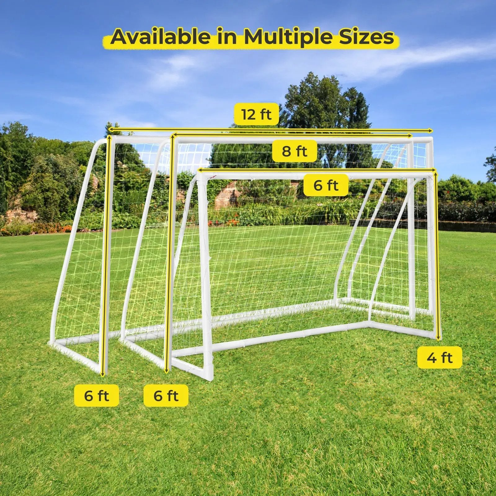 8' x 6' Soccer Goal with Ground Stakes and Soccer Cones by DirectDeals