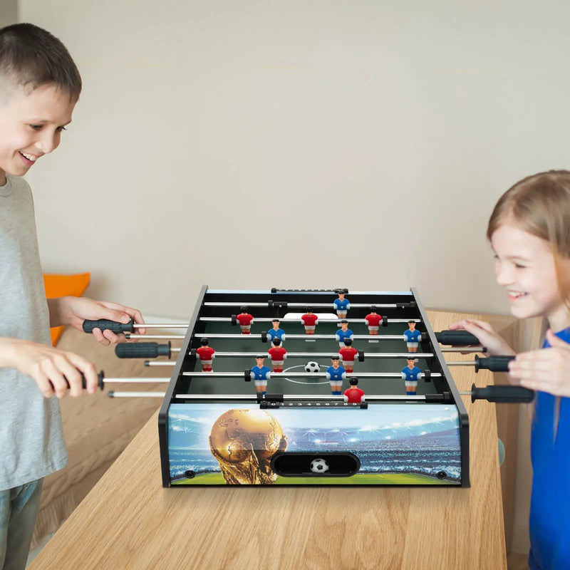 37 Inch Mini Foosball Table with Score Keeper and Removable Legs by DirectDeals