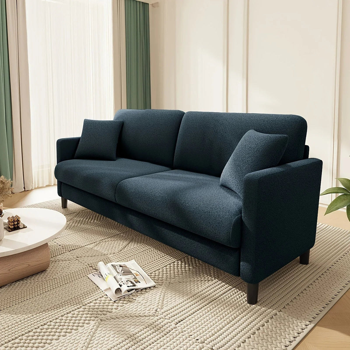 Sofa - Mid-Century White 3-Seater, photo 15 of 26