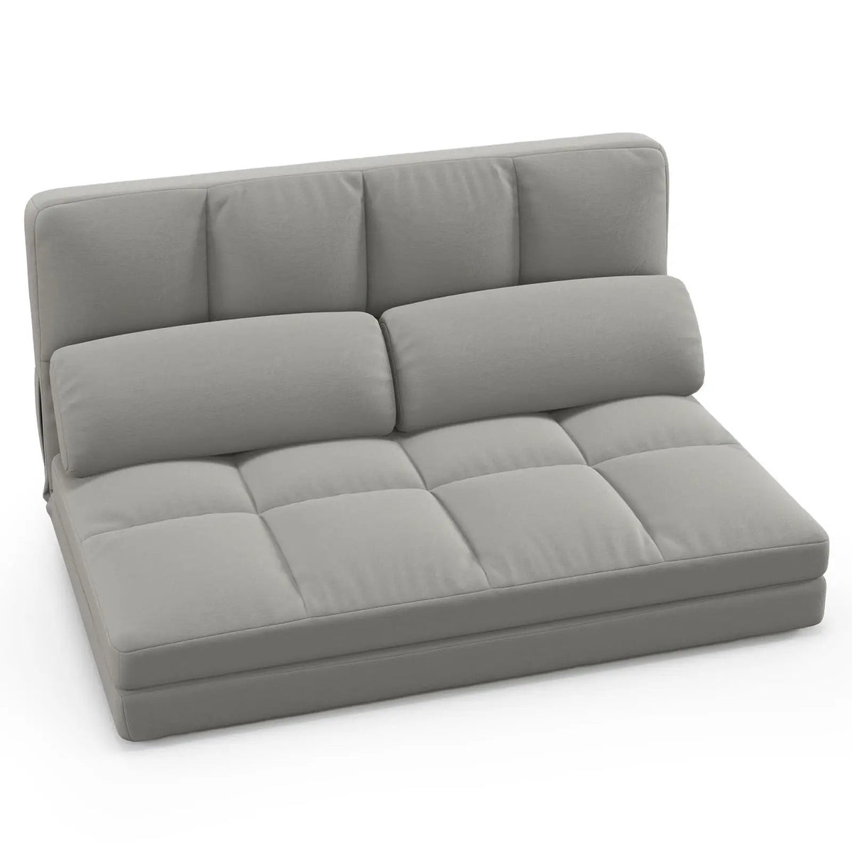 Floor Sofa Bed with 6 Positions Adjustable Backrest Skin-friendly Velvet Cover, photo 6 of 16