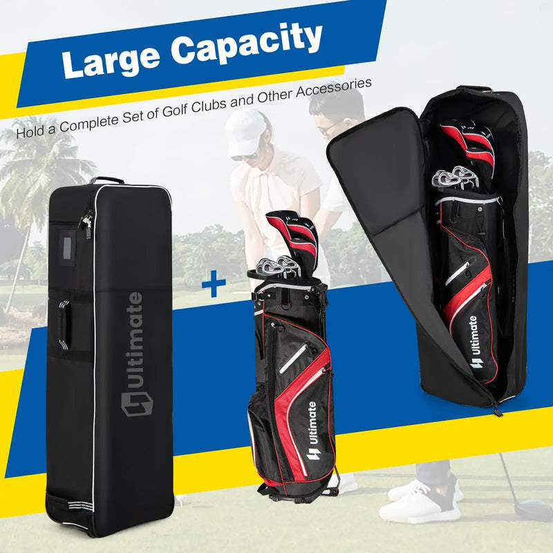 Soft-Sided Golf Travel Bag with Wheels by DirectDeals