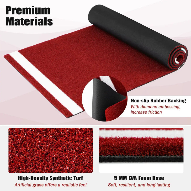 Softball Pitching Mat 10 x 3 Feet Softball Training Aid by DirectDeals