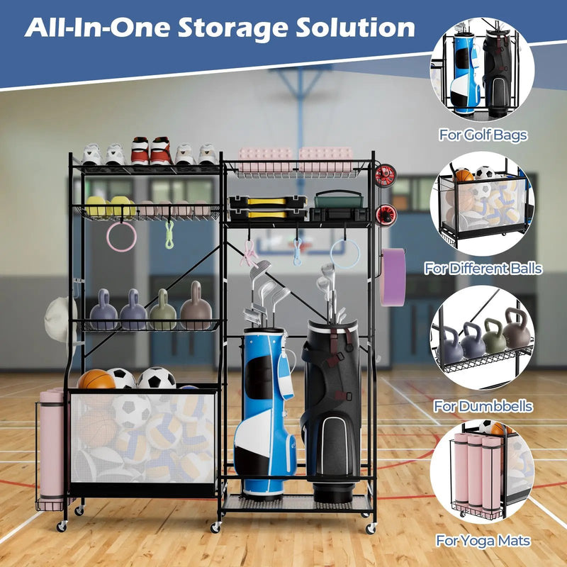 Sports Equipment Organizer for Garage by DirectDeals