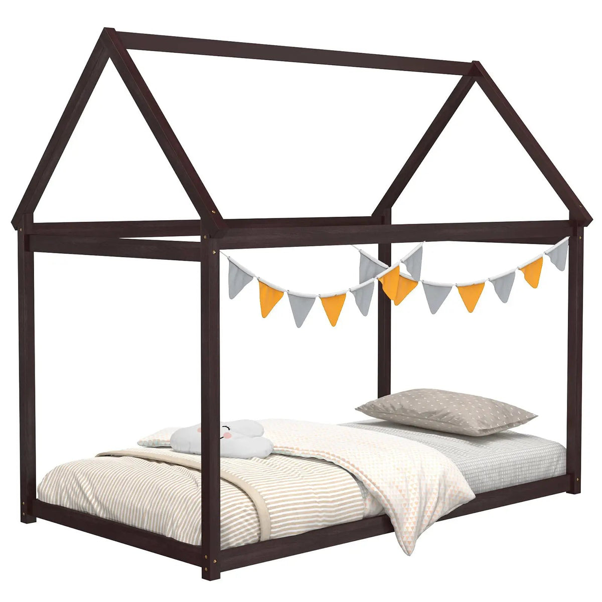 Stable Kids Platform Floor Bed with Roof an, photo 3 of 10