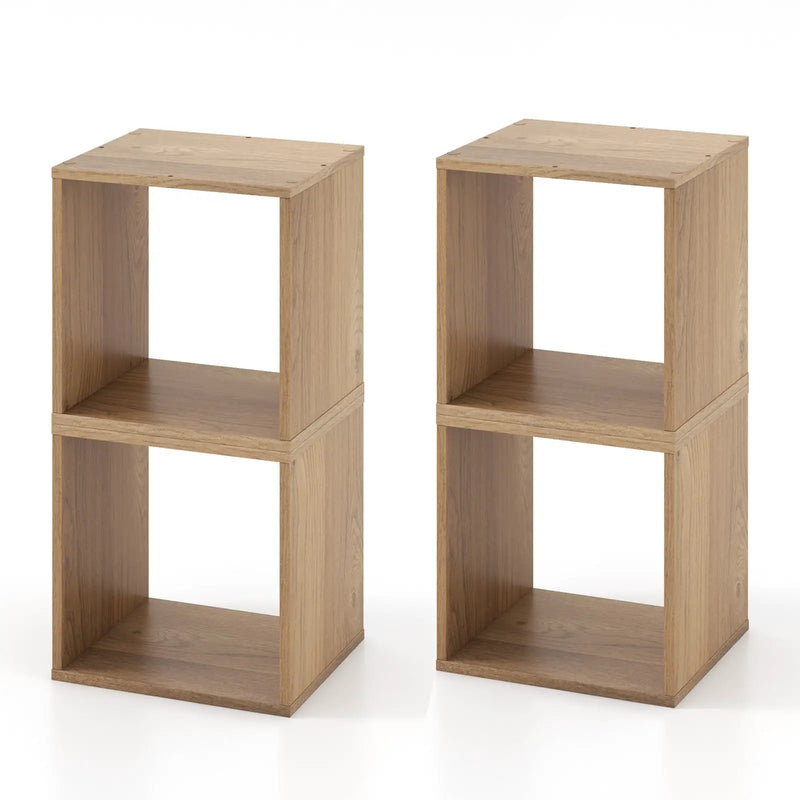 Cube Storage Organizer Set of 2 for Living Room Bedroom Study by DirectDeals