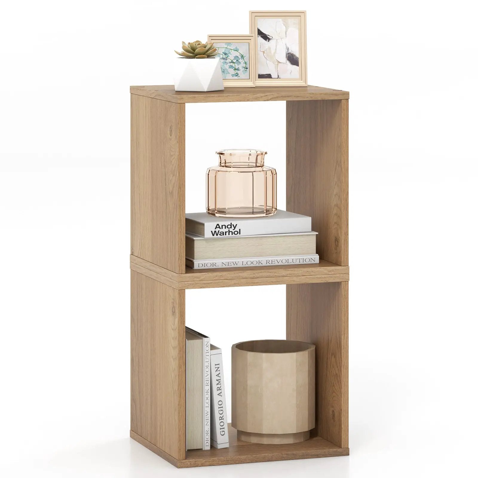 Cube Storage Organizer Set of 2 for Living Room Bedroom Study by DirectDeals