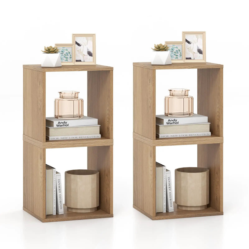Cube Storage Organizer Set of 2 for Living Room Bedroom Study by DirectDeals
