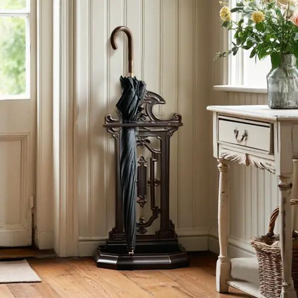 Vintage Inspired Intricate Metal Umbrella Stand by Decor Steals