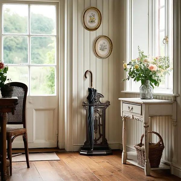 Vintage Inspired Intricate Metal Umbrella Stand by Decor Steals