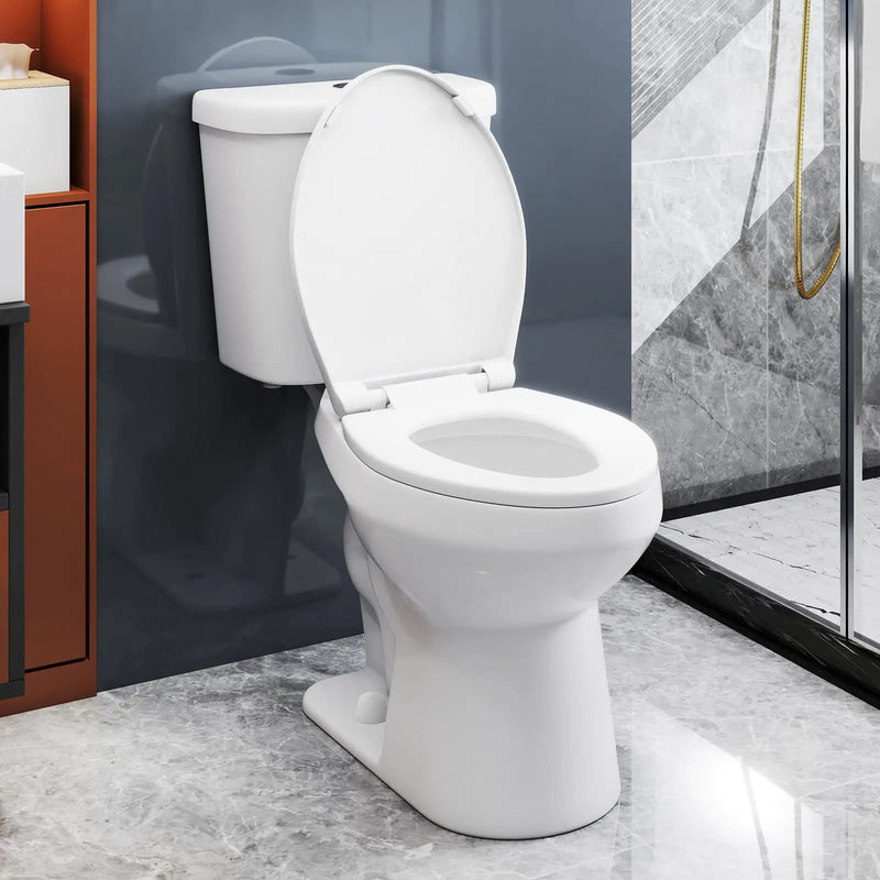 Standard Toilet with 17.5 Inch ADA Comfort Chair Height Seat by DirectDeals