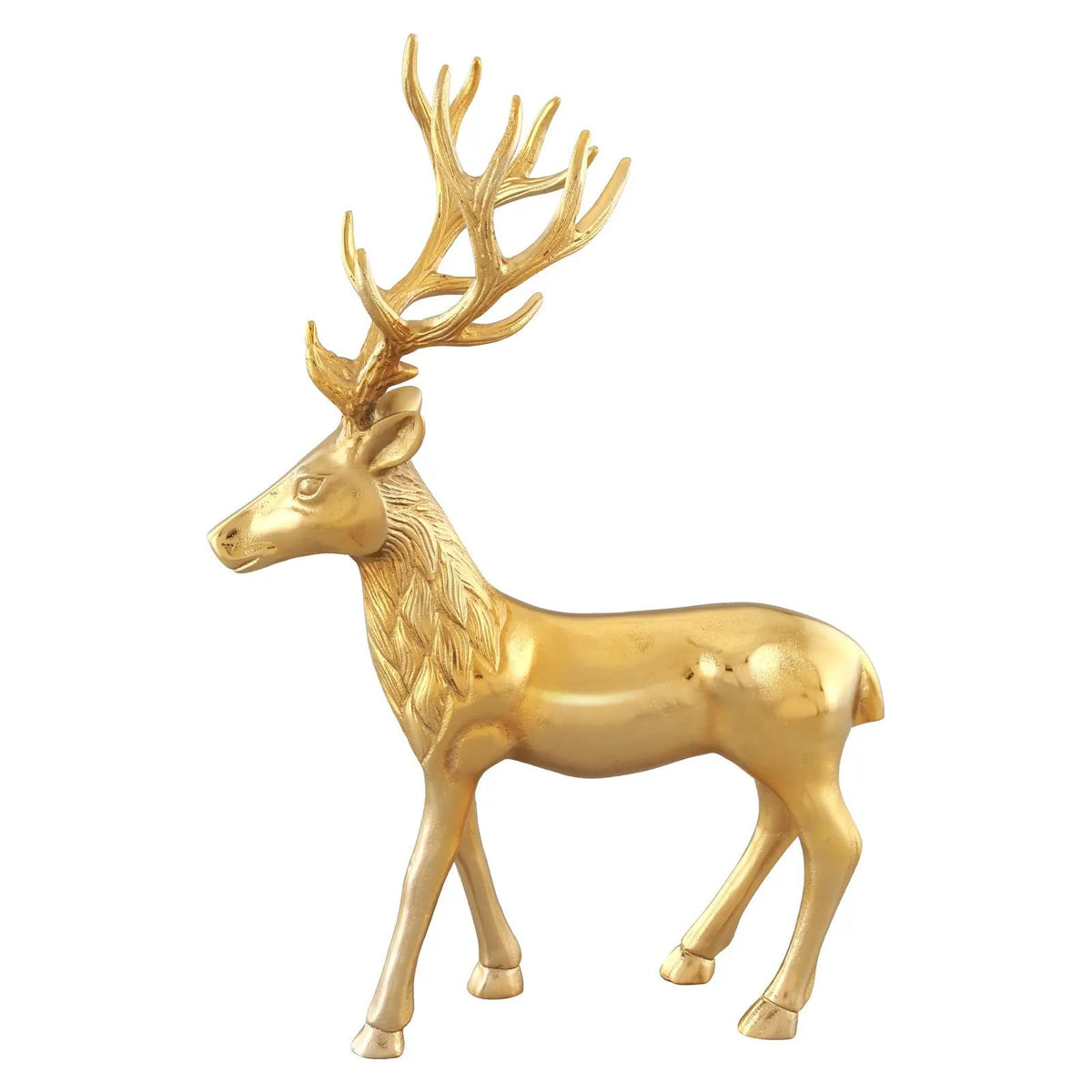 Standing Reindeer Statue Aluminum Deer Sculpture for Indoors Christmas Decor, photo 10 of 24