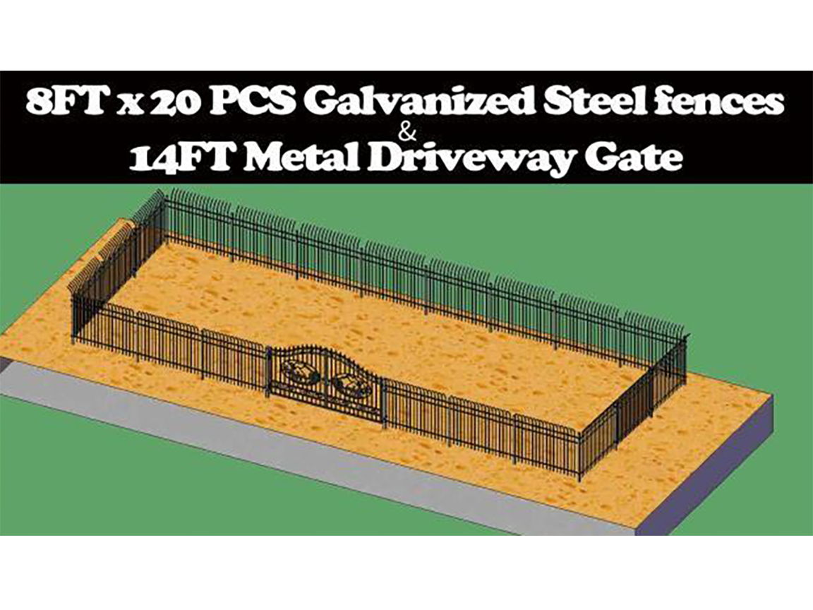 Greatbear Wrought Iron Fence & Driveway Gate by Chery Industrial