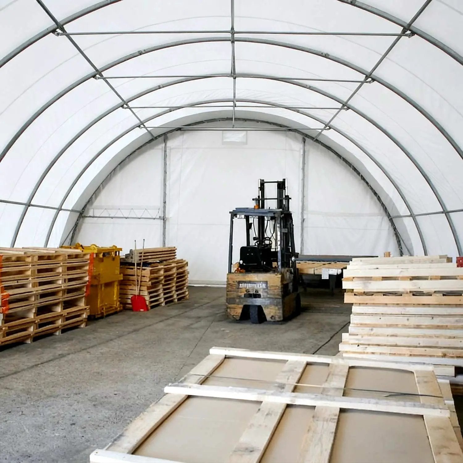 W30'xL40'xH15' Single Truss Arch Storage Shelter by Chery Industrial