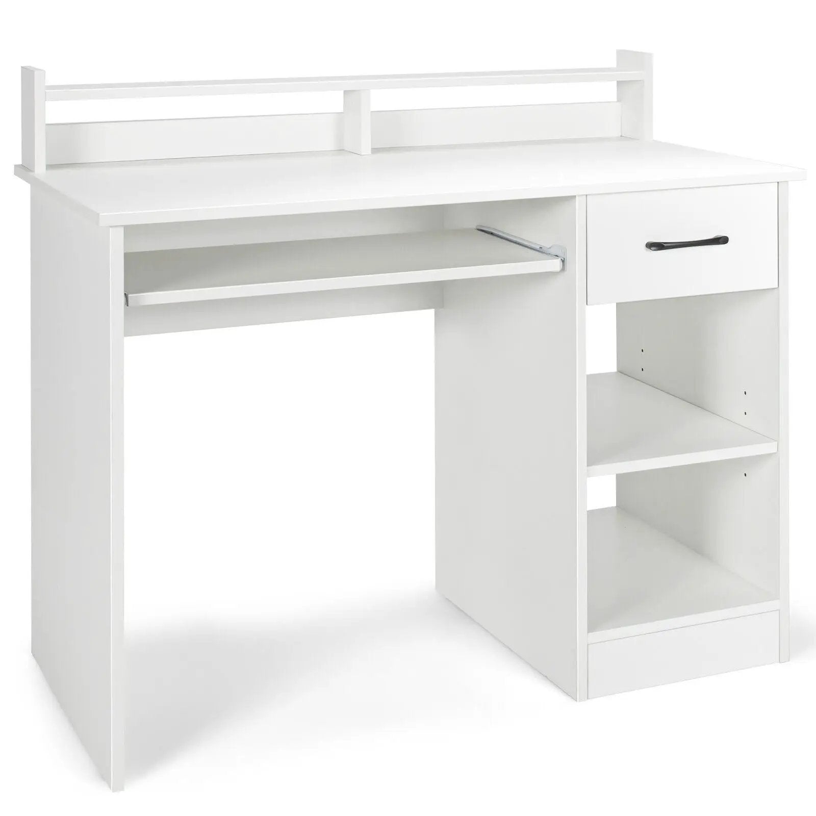 Study Laptop Table with Drawer and Keyboard Tray by DirectDeals