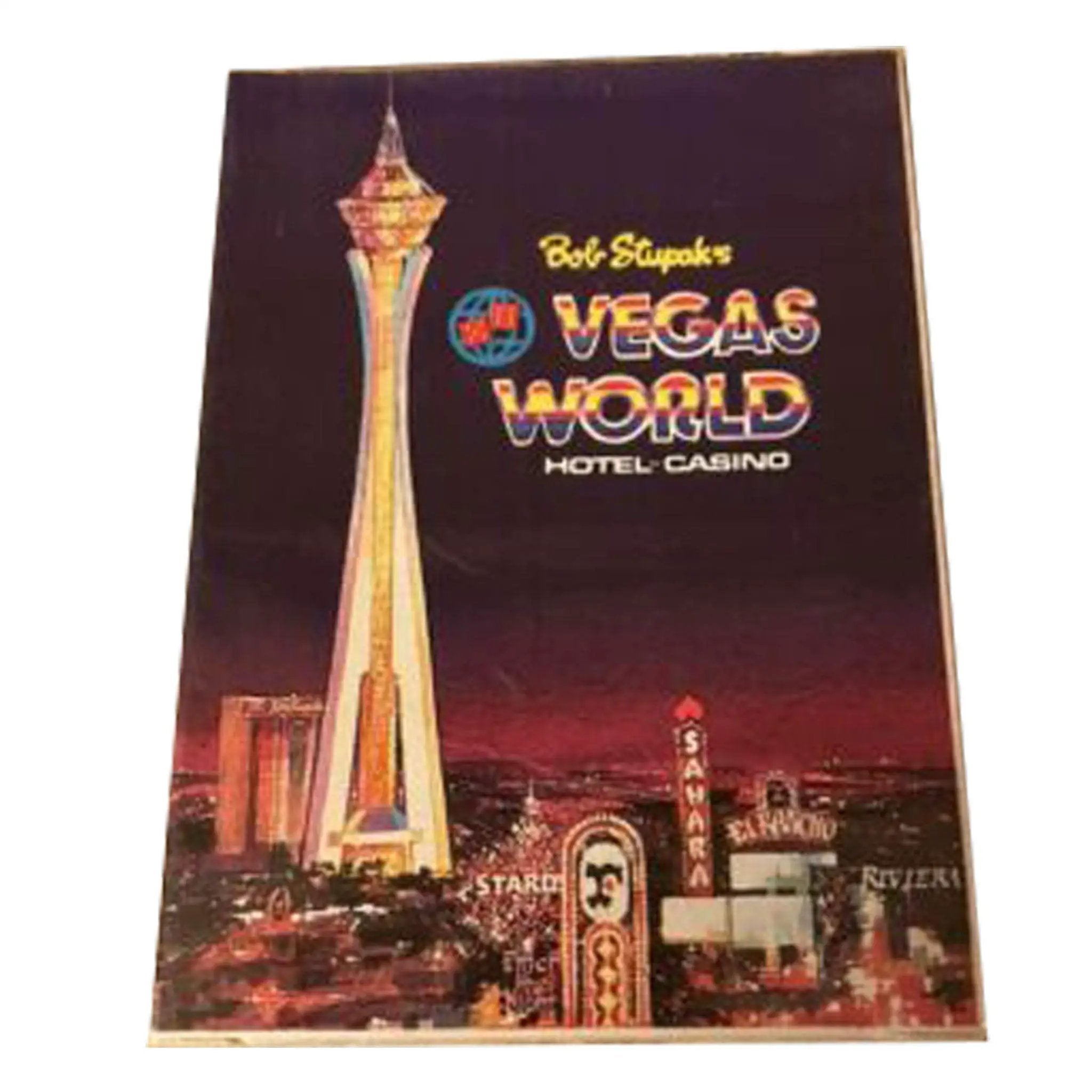 Vintage Bob Stupak’s Vegas World Hotel Casino Playing Cards Deck Sealed NEW by Selzalot