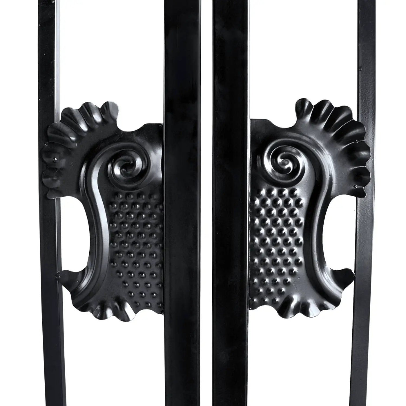 14x8 ft Steel Dual Swing Driveway Gate with Horse Pattern by Chery Industrial