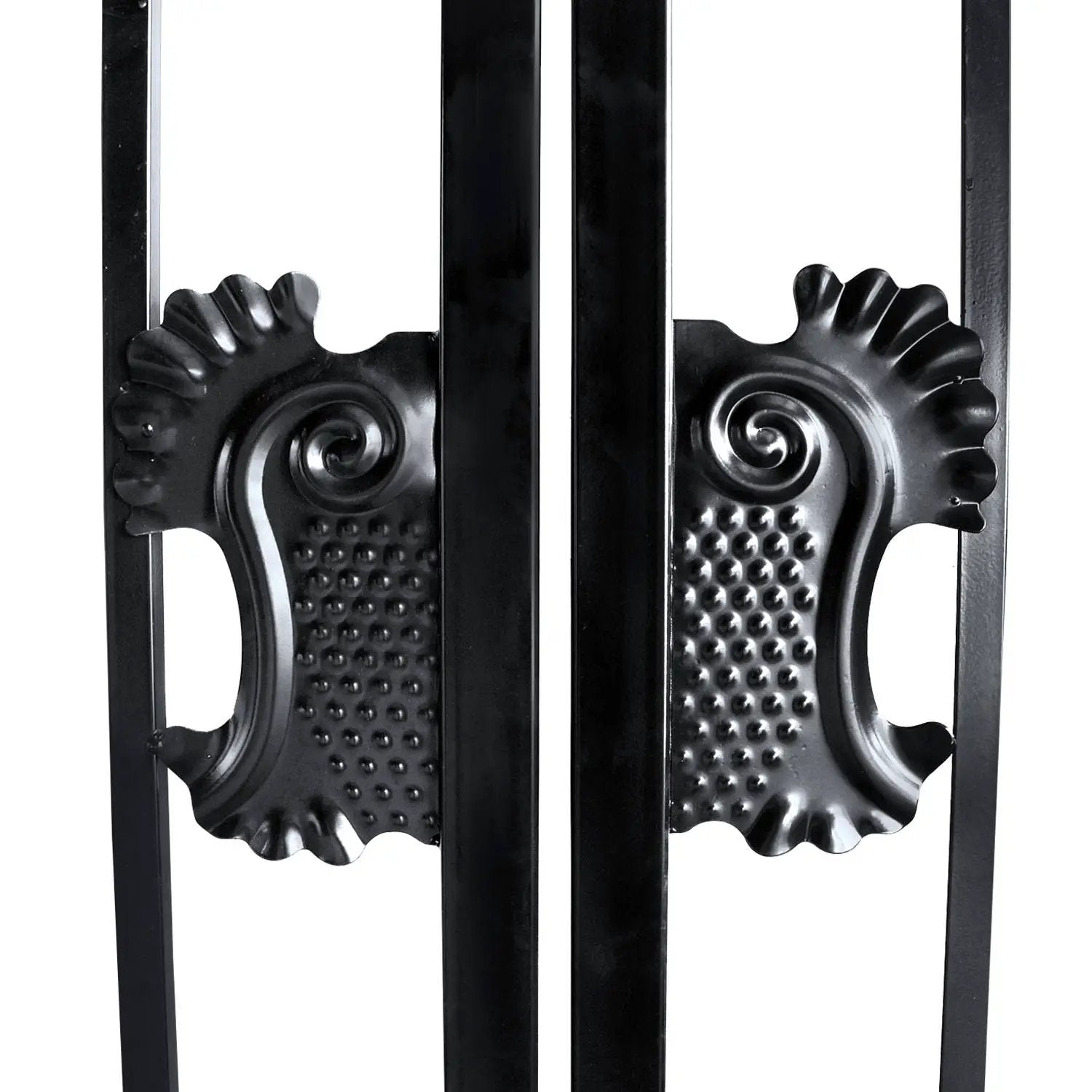 20x8 ft Steel Dual Swing Driveway Gate with Wider Goalposts by Chery Industrial