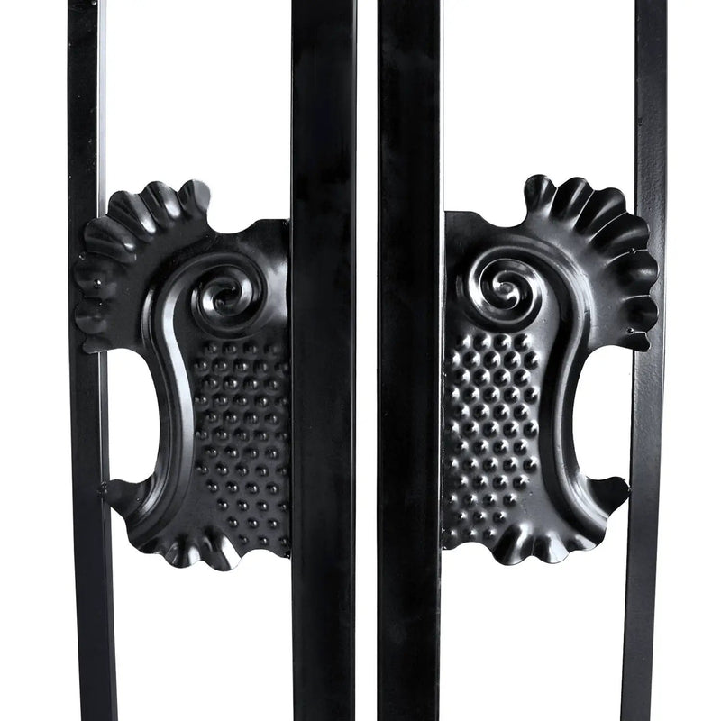 20x8 ft Steel Dual Swing Driveway Gate with Wider Goalposts by Chery Industrial