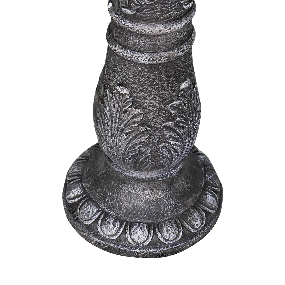 Concrete Leaf Bird Bath Acanthus Carved 24 Inch, photo 7 of 8