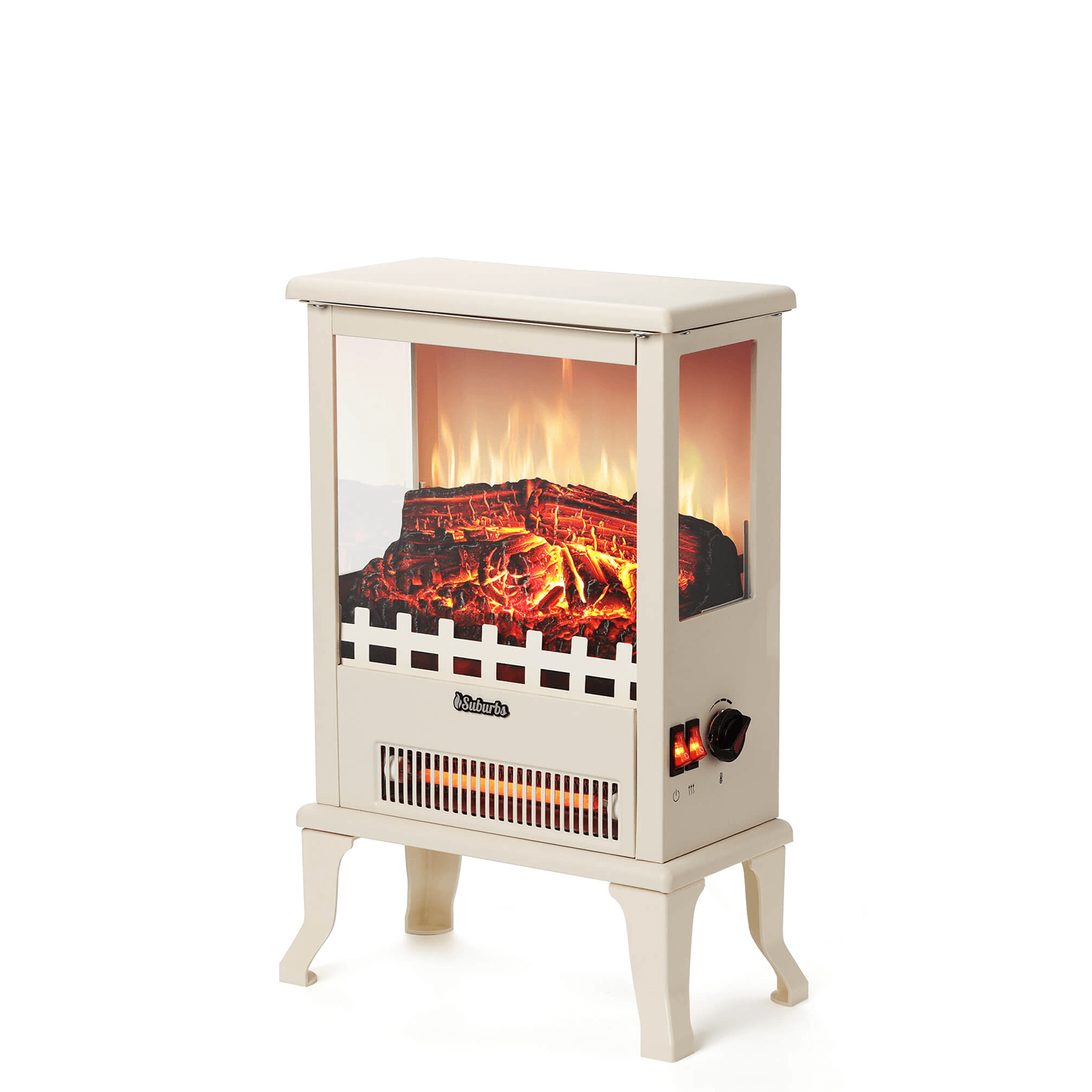 Suburbs TS17Q Electric Fireplace Stove Heater by TURBRO