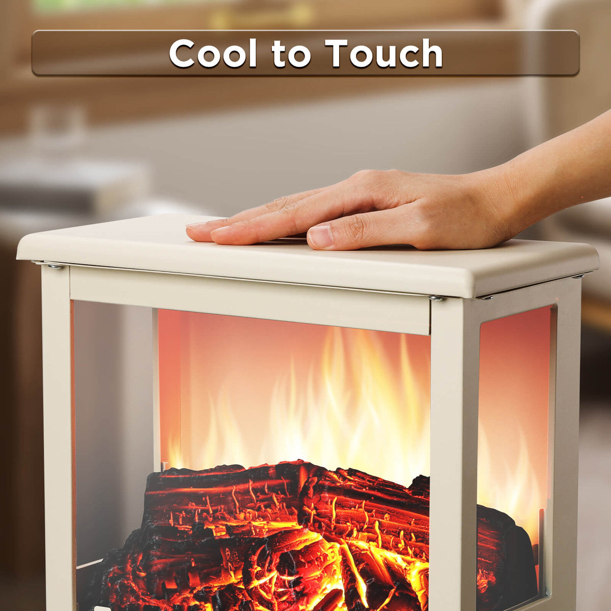 Suburbs TS17Q Electric Fireplace Stove Heater by TURBRO