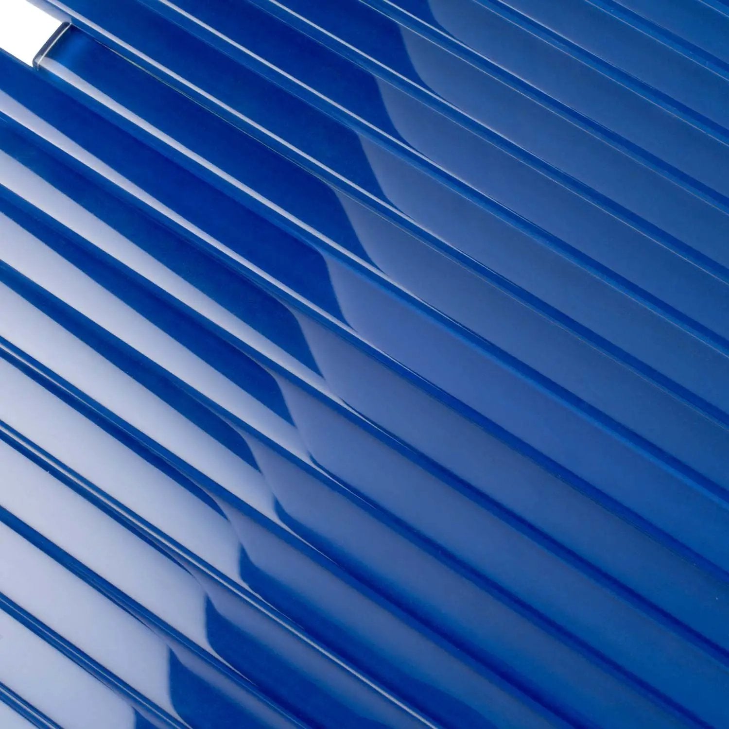 Cobalt Blue 0.5x12 Glossy Glass Pencil Tile Trim (10 pack, 0.5 sq ft/case) by Apollo Tile