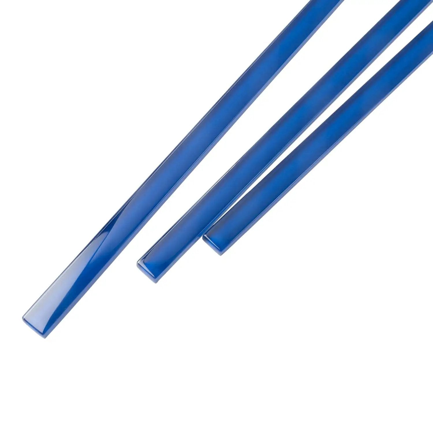 Cobalt Blue 0.5x12 Glossy Glass Pencil Tile Trim (10 pack, 0.5 sq ft/case) by Apollo Tile