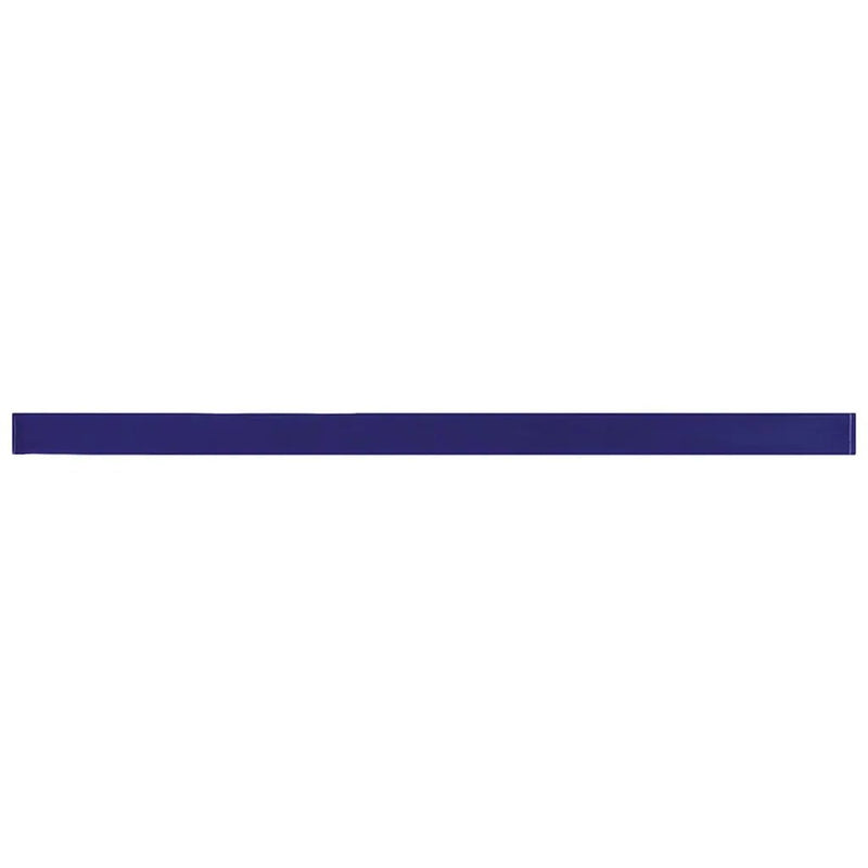 Cobalt Blue 0.5x12 Glossy Glass Pencil Tile Trim (10 pack, 0.5 sq ft/case) by Apollo Tile