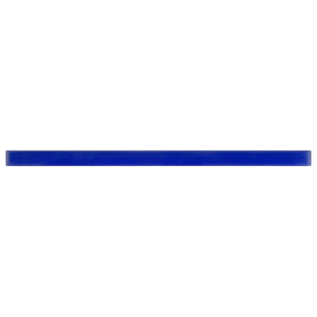 Cobalt Blue 0.5x12 Matte Glass Pencil Tile Trim (10 pack, 0.5 sq ft/case) by Apollo Tile