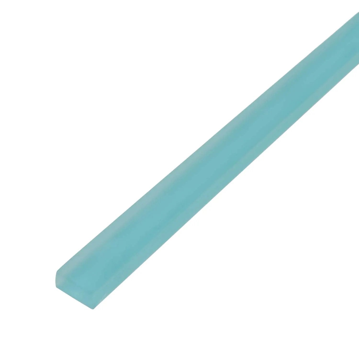 Sky Blue 0.5x12 Matte Glass Pencil Tile Trim (10 pack, 0.5 sq ft/case) by Apollo Tile