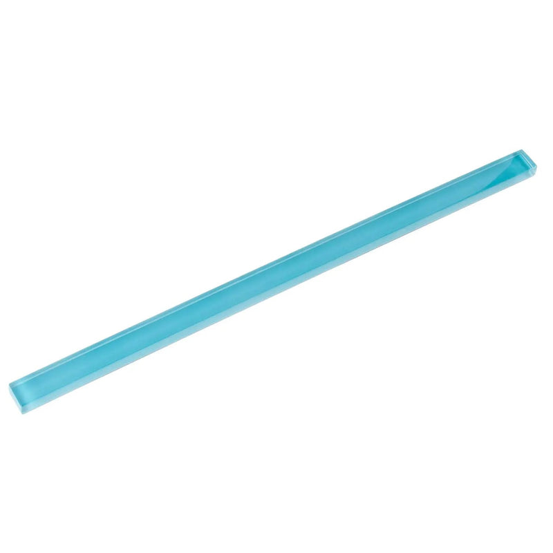Sapphire Blue 0.5x12 Glossy Glass Pencil Tile Trim (10 pack, 0.5 sq ft/case) by Apollo Tile