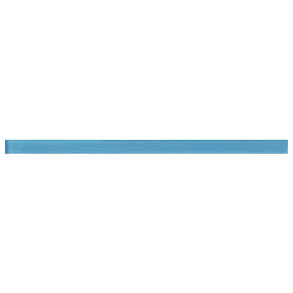 Sapphire Blue 0.5x12 Glossy Glass Pencil Tile Trim (10 pack, 0.5 sq ft/case) by Apollo Tile