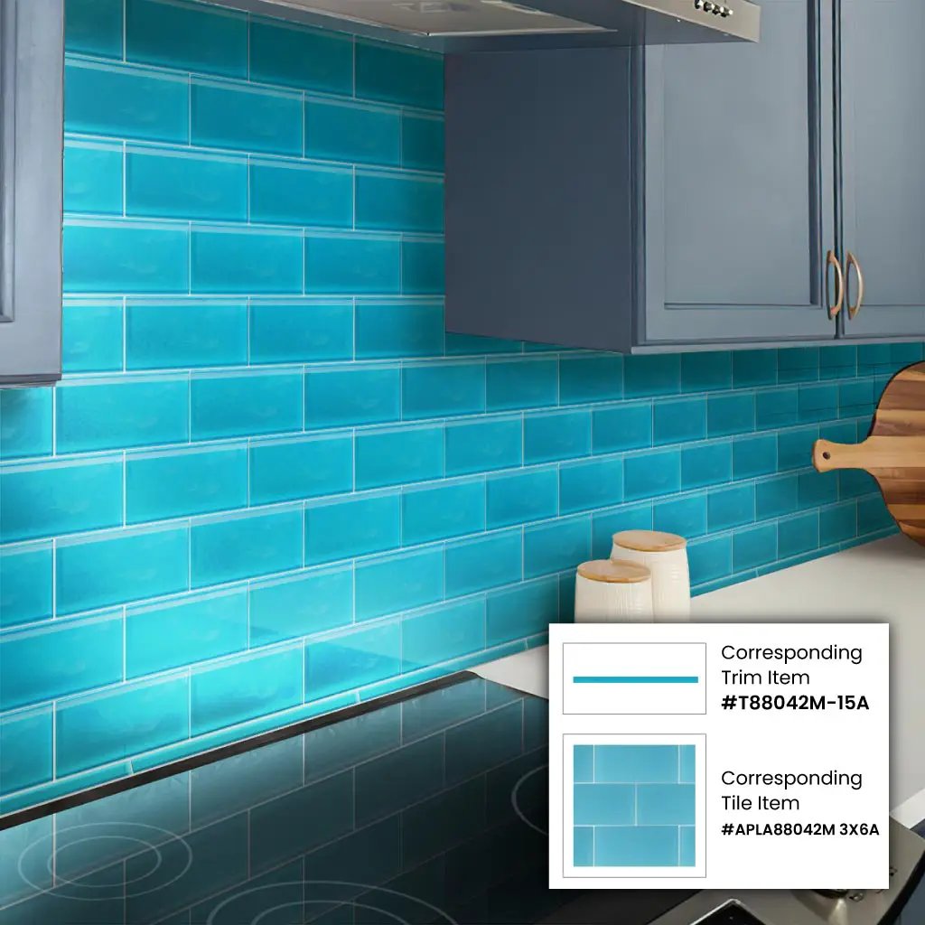 Sapphire Blue 3x6 Matte Subway Glass Tile (40 pack, 5 sq ft/case) by Apollo Tile