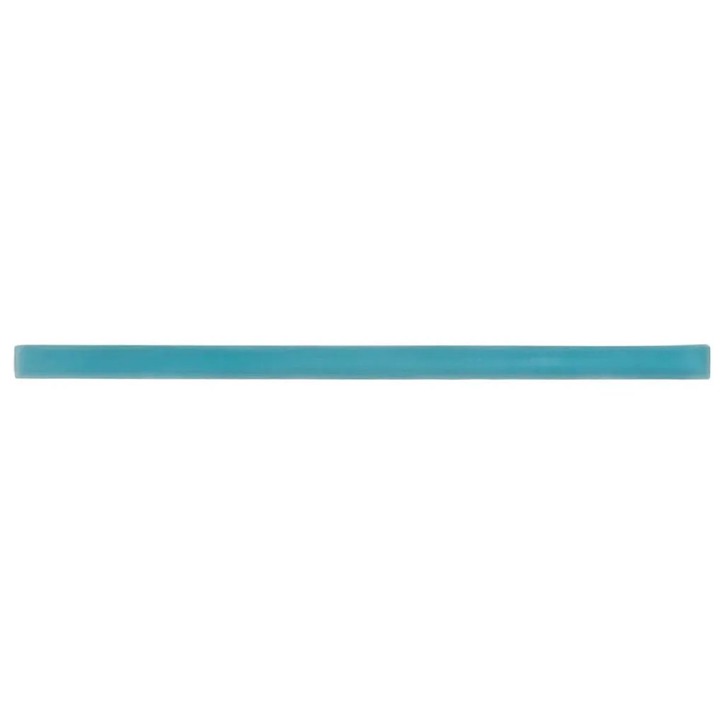 Sapphire Blue 0.5x12 Matte Glass Pencil Tile Trim (10 pack, 0.5 sq ft/case) by Apollo Tile