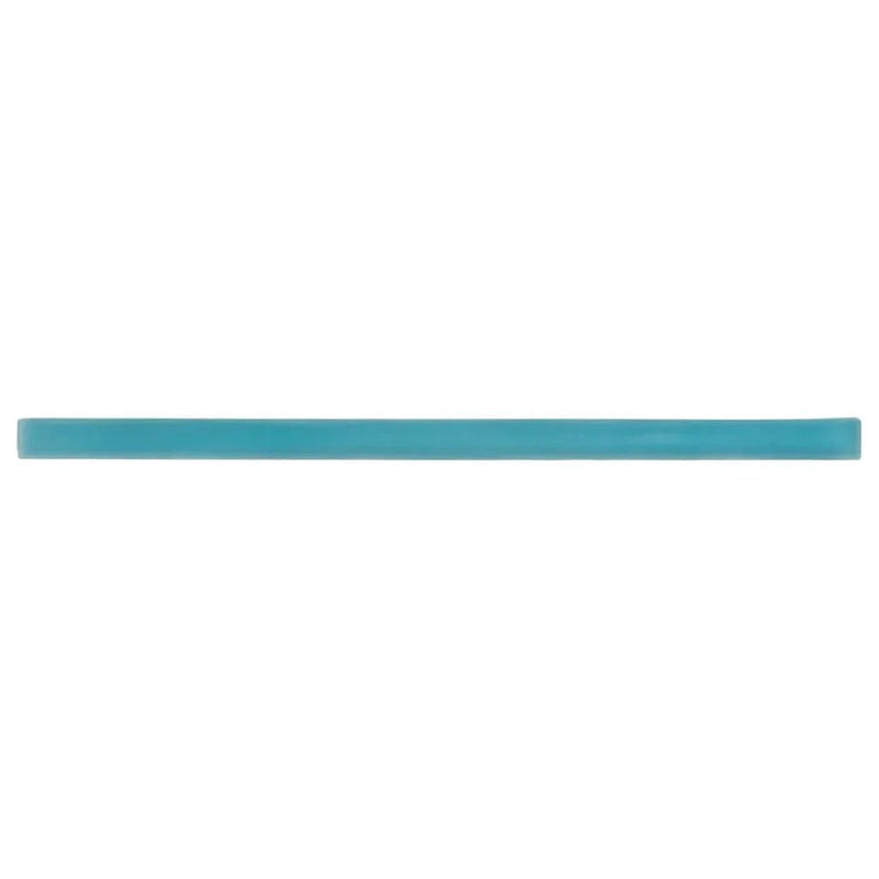 Sapphire Blue 0.5x12 Matte Glass Pencil Tile Trim (10 pack, 0.5 sq ft/case) by Apollo Tile