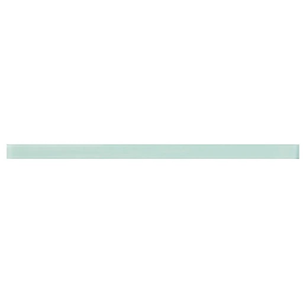 Blizzard Blue 0.5x12 Glossy Glass Pencil Tile Trim (10 pack, 0.5 sq ft/case) by Apollo Tile