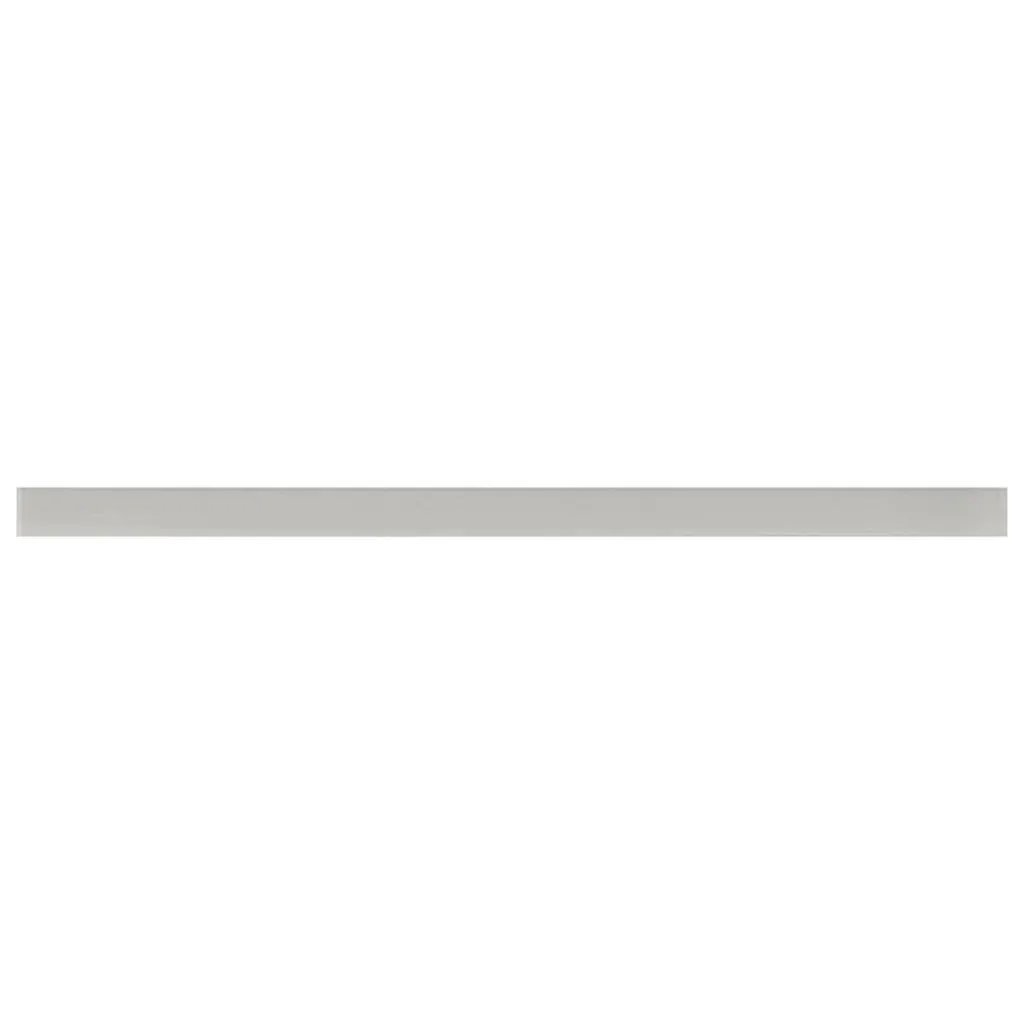 Light Gray 0.5x12 Glass Glossy Pencil Tile Trim (10 pack, 0.5 sq ft/case) by Apollo Tile