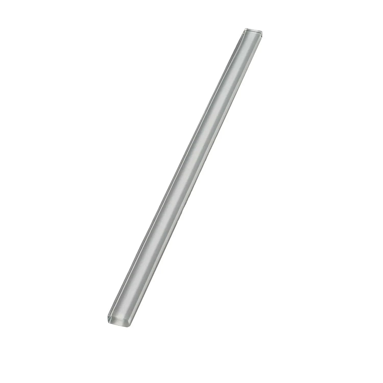 Gray 0.5x12 Glass Glossy Pencil Tile Trim (10 pack, 0.5 sq ft/case) by Apollo Tile