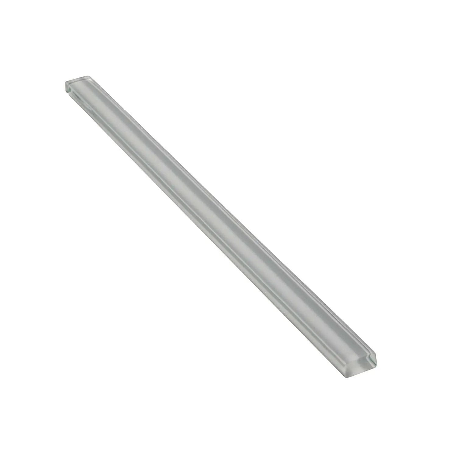 Gray 0.5x12 Glass Glossy Pencil Tile Trim (10 pack, 0.5 sq ft/case) by Apollo Tile