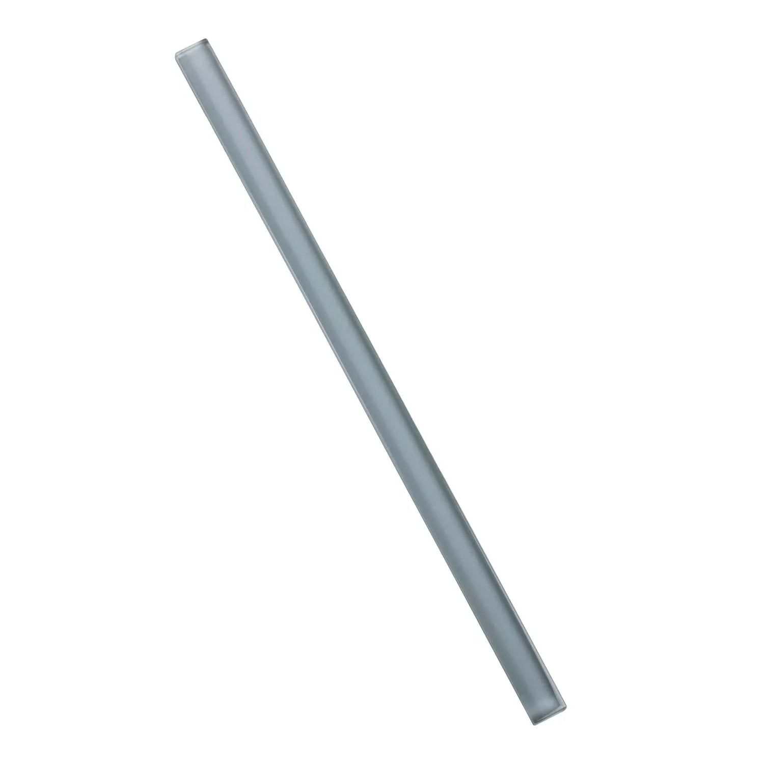 Fossil Gray 0.5x12 Glossy Glass Pencil Tile Trim (10 pack, 0.5 sq ft/case) by Apollo Tile