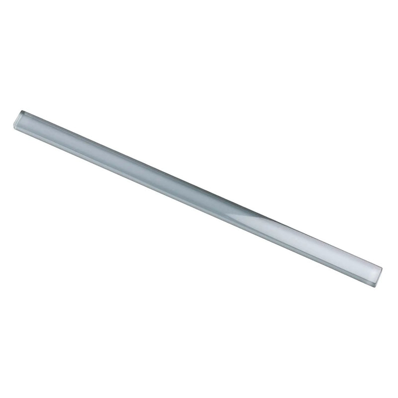 Fossil Gray 0.5x12 Glossy Glass Pencil Tile Trim (10 pack, 0.5 sq ft/case) by Apollo Tile