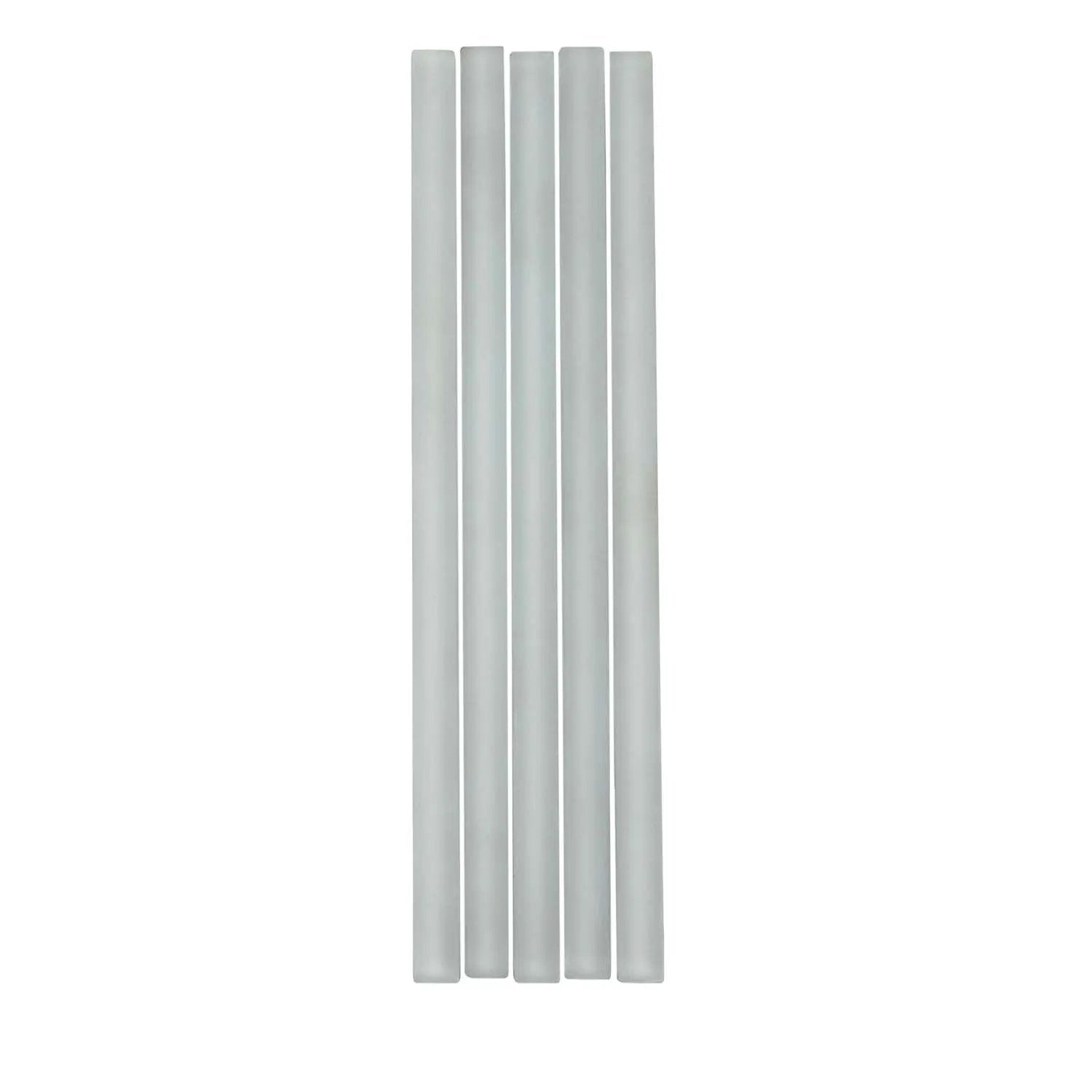 Fossil Gray 0.5x12 Matte Glass Pencil Tile Trim (10 pack, 0.5 sq ft/case) by Apollo Tile