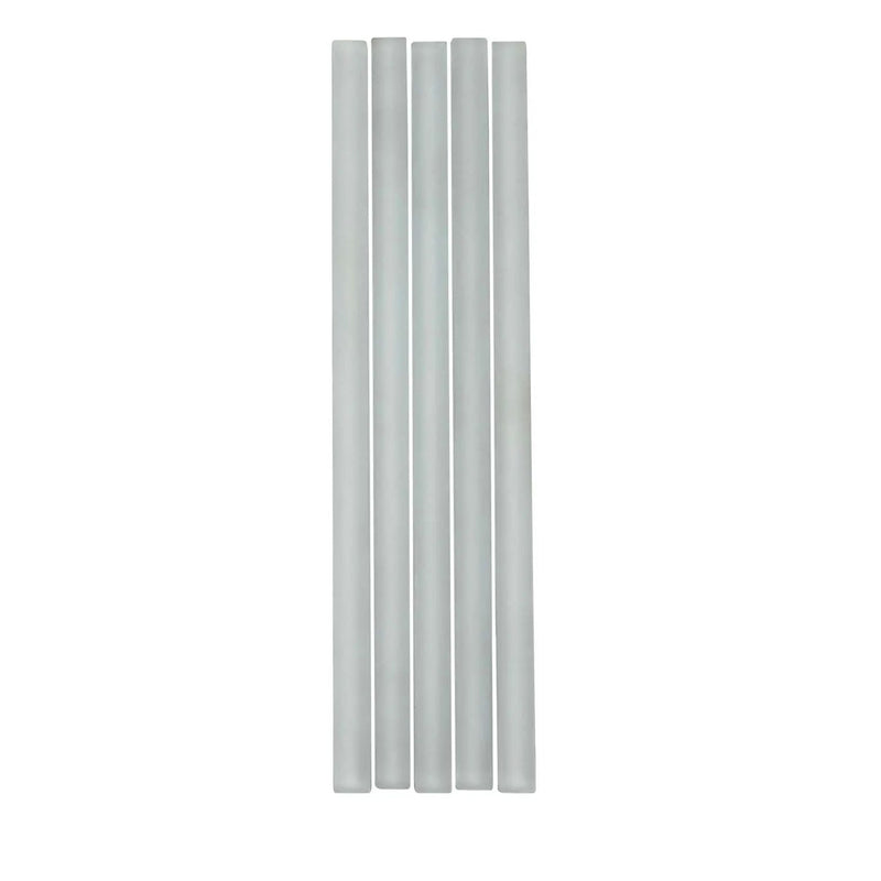 Fossil Gray 0.5x12 Matte Glass Pencil Tile Trim (10 pack, 0.5 sq ft/case) by Apollo Tile