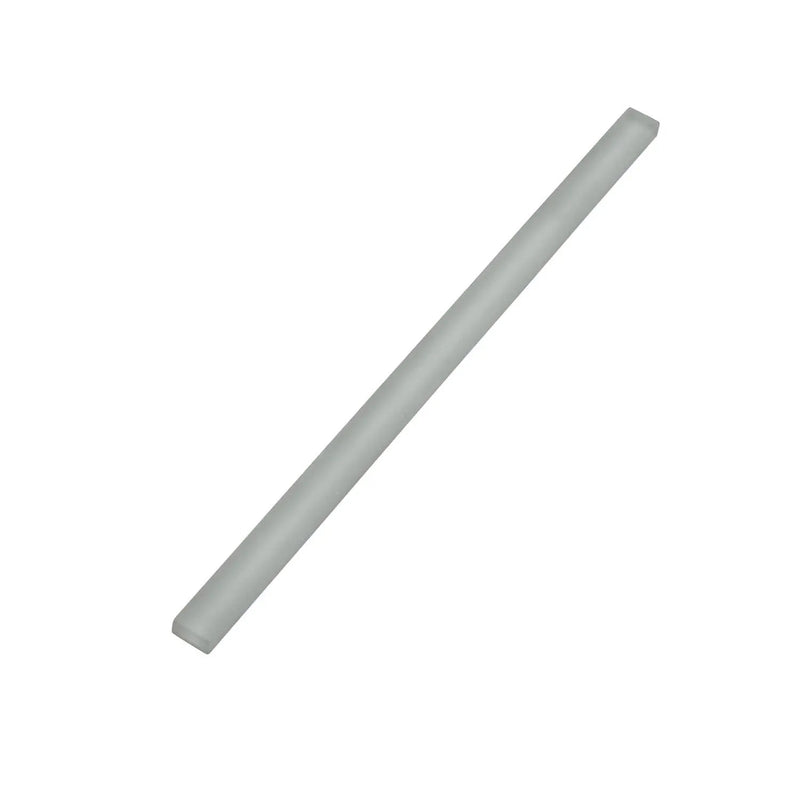Fossil Gray 0.5x12 Matte Glass Pencil Tile Trim (10 pack, 0.5 sq ft/case) by Apollo Tile