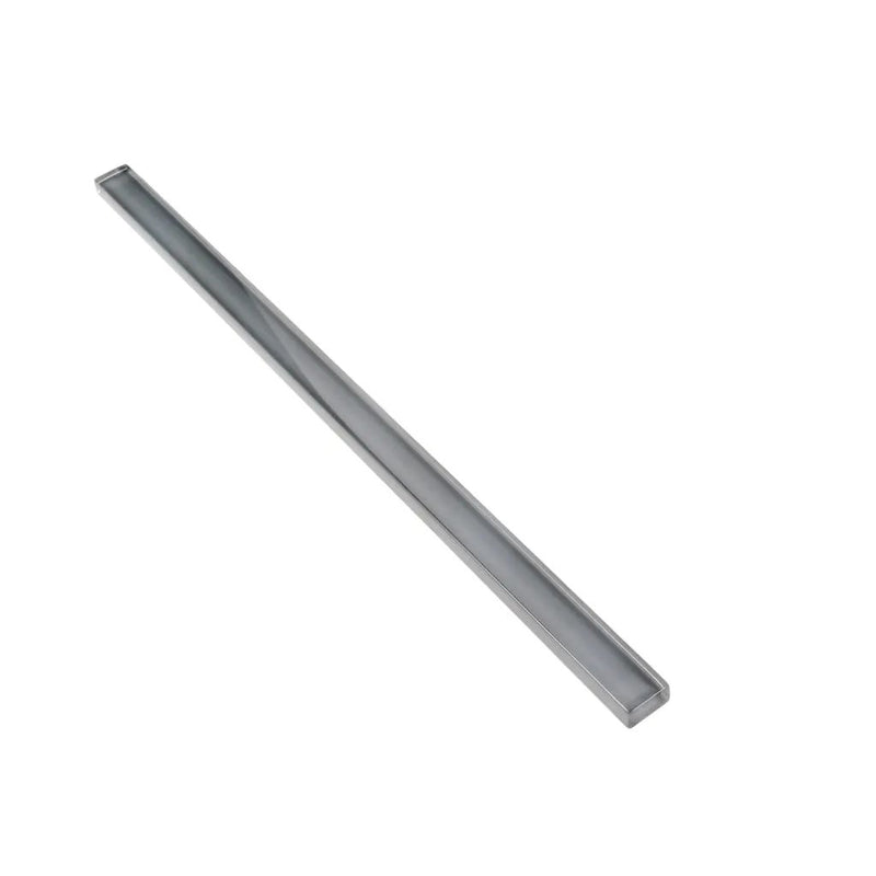 Dark Gray 0.5x12 Glass Glossy Pencil Tile Trim (10 pack, 0.5 sq ft/case) by Apollo Tile