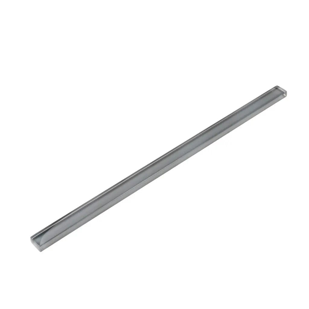 Dark Gray 0.5x12 Glass Glossy Pencil Tile Trim (10 pack, 0.5 sq ft/case) by Apollo Tile