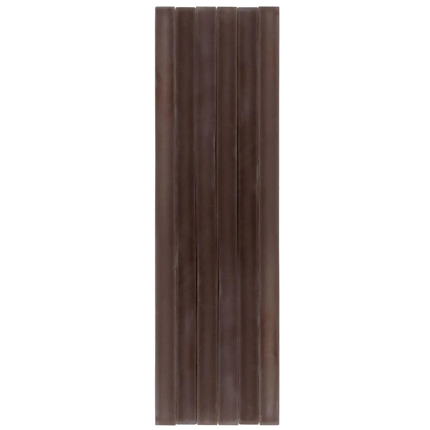 Ash Gray 0.5x12 Matte Glass Pencil Tile Trim (10 pack, 0.5 sq ft/case) by Apollo Tile