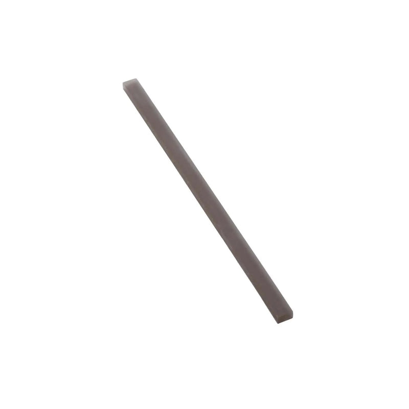 Ash Gray 0.5x12 Matte Glass Pencil Tile Trim (10 pack, 0.5 sq ft/case) by Apollo Tile