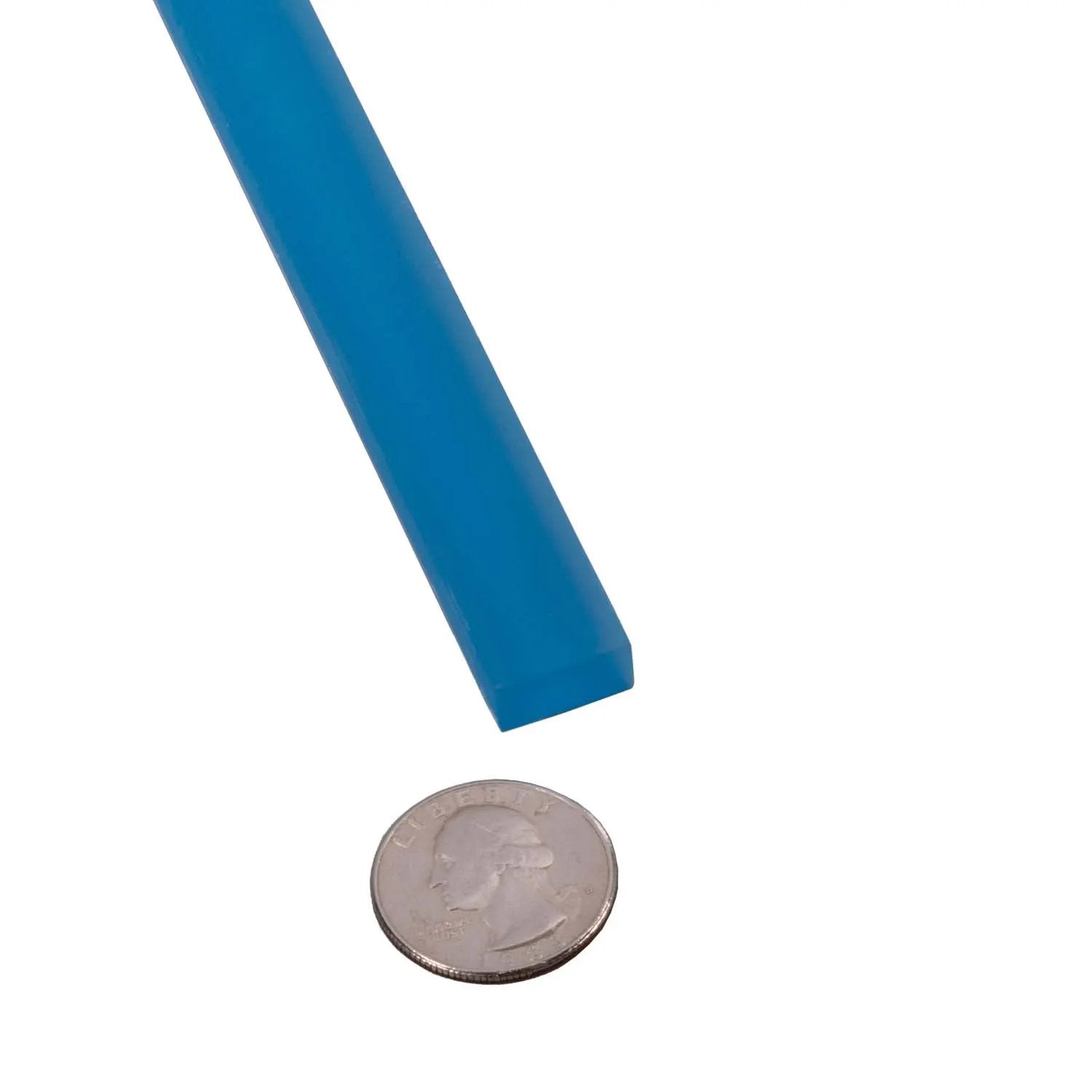 Cerulean Blue 0.5x12 Matte Glass Pencil Tile Trim (10 pack, 0.5 sq ft/case) by Apollo Tile
